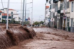 Flooding in the city of Funchal on February 20, 2010.